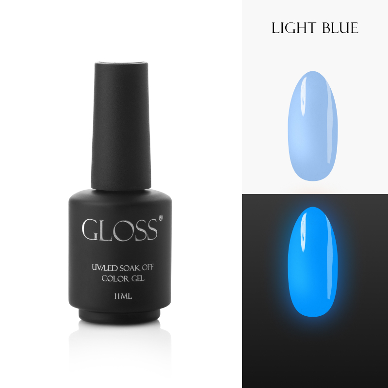 Lüminesan kalıcı oje Light Blue Elf, 11 ml